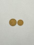 (1) 1878 $5 GOLD PIECE AND (1) 1878 $2.5 GOLD PIECE