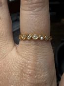 14K DIAMOND STACKABLE RING