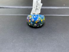 BELLE ETOILE STERLING SILVER ENAMEL AND CZ RING