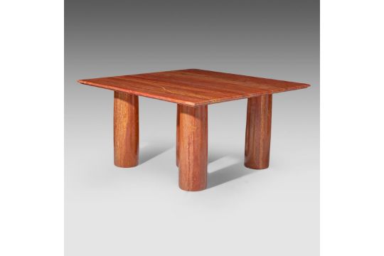 Mario Bellini, 'Il Colonnato' table, Persian travertine, made for Cassina Italy, ca 1977, 73 x 140 x - Bild 5 aus 10