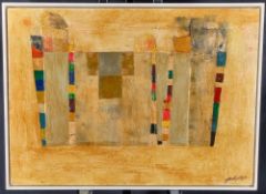 Martin Clack, "Elephant", Original mixed Media Artwork on Board.