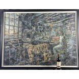 Norrie Harman, Original Oil on Primed Fabriano Paper. "Three Year Winter Sun".