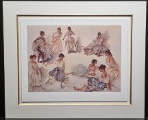 Sir William Russell Flint Limited Edition "Variations on a Theme" with Rare Flint Ltd Edition Book