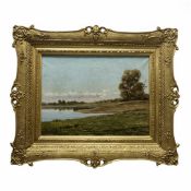 Emília dos Santos Braga (1867–1949) A Landscape with Stream Portugal,19th Century, signed