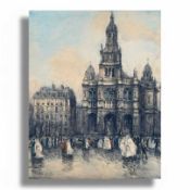 Frank Will (French, 1900–1951) Place de la Sainte-Trinité, Paris Watercolour, ink, and pencil on pap