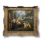 The Rest on the Flight into Egypt with Saints, Flemish school, Flemish School, late 17th Century