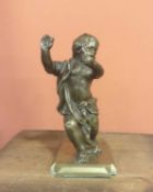 Cast Bronze Figure of a Dancing Child 18th Century