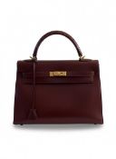 Hèrmes kelly 32 in "Rouge H" Box Calf Leather