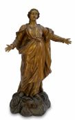 A Carved and Polychromed Figure of the Miraculous Virgin French or Italian School, 18th Century