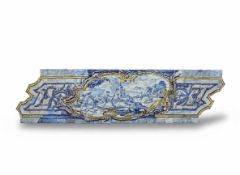 A Monumental Azulejo Panel Depicting a Deer Hunt Portugal,Mid-18th Century