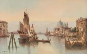 Karl Kaufmann: Venedig, Blick auf Santa Maria della Salute und die Dogana