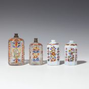 Vier Branntweinflaschen