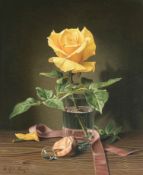 Grünberg, Wolfgang (1909 - 2001, in Köln tätiger Blumenmaler (Rosen)),