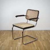 Thonet S 64 V Freischwinger Buche schwarz gebeizt
