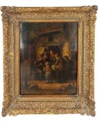 Schule Adriaen Van Ostade - Szene vor dem Haus