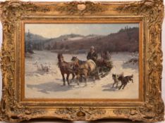 Fritz van der Venne - Russische Schlittenfahrt