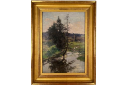 Otto Strützel - Baum am Ufer