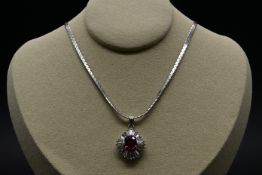 14 K WG Kette mit Anhänger