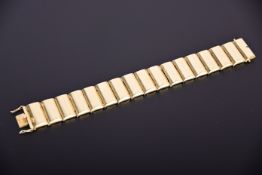 14K Gold-Armband mit rechteckigen Gliedern