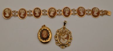 Konvolut Kameen-Schmuck