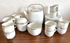 Rosenthal Suomi Gala, Mokkaservice, Design Timo Sarpaneva, für zwölf Personen. Mokkaservice mit 27
