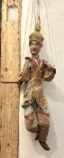 Thailändische Marionette eines Kriegers, 19./20. Jahrhundert.