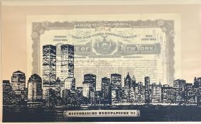 Kalender "Historische Wertpapiere 1993", Dresdner Bank. Sammlerstück verschiedener Wertpapiere in F