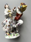 Volkstedt-Rudolstadt Porzellanfigur, Tanzpaar, 20. Jahrhundert.
