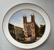 KPM, Teller mit Berliner Stadtmotiv. "Die Werdersche Kirche", 1838.