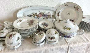 Limoges Speiseservice "Calanque", für zwölf Personen.