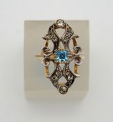 Ring, 800er Silber, in Jugendstilmanier