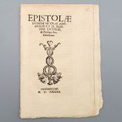 AMSDORFF, Nicolaus von: Epistolae Domini Nicolai Amsdorfii et D. Martini Lutheri...