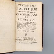 RICHELIEU, A. J. du Plessis de: Testament politique