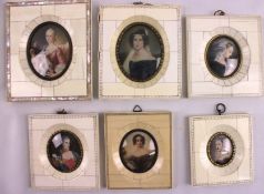 6 Miniaturen, Porträts berühmter Persönlichkeiten