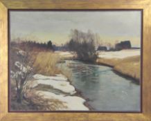 Hans Klatt (1876-1936) "Februar an der Singold" 1922