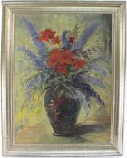 Stillleben "Blumen in Vase", unbek. Künstler, 20. Jh.