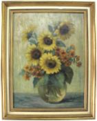 Albert Fiebiger (1869-?) Stillleben "Sonnenblumen"