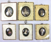 6 Miniaturen, Porträts berühmter Persönlichkeiten