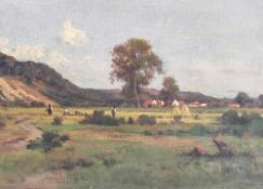 Karl Bennewitz von Löfen (1826 Thorn-1895 Eutin) 'Kornernte'