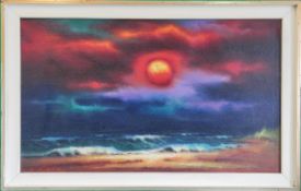 Arnold Schatz (1929 Stepenitz-1999 Bielefeld) Sonnenuntergang