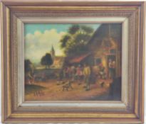 Isaac VAN OSTADE (1621-1649) attr.'Personen vor der Schenke'