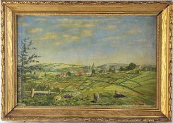 "Sommerliche Feldlandschaft" Schambach 1.H.20.Jh.