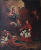 Franz Ignaz Roth (1697 - 1757) zugeschrieben, Der Pestheilige Karl Boromäus bittet Maria und das