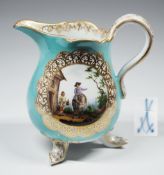 Sahnegießer mit Watteaumalerei, MEISSEN, 1860 - 1923.