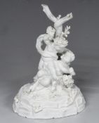 Figurenguppe Putti mit Cherubim und Trauben