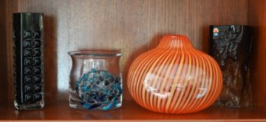 1 Posten Glasobjekte z.T. bez. Rosenthal Glas Studio H. Belletsini? Kai Blomquist, Kumela? Royal Co