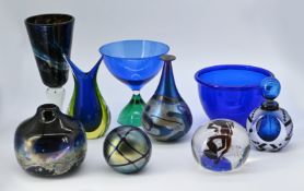 1 Posten Glasobjekte z.T. bez. Gral Glas Janssen, Carina von Drekle? u.a. Asp.