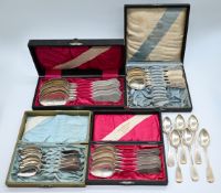 1 Konvolut Besteckteile/Löffel Silber u.a. 12 Lot, 800 u.a. Deutschland, Österreich Ungarn u.a.