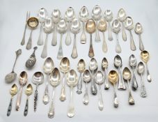 1 Konvolut Besteck-/Vorlegeteile Silber u.a. Deutschland, England u.a. um 1900/20. Jh., versch. Hers