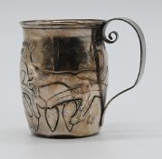 1 Kinderbecher/Andenkenbecher Silber 830, deutsch, Bremer Werkstätten für kunstgewerbliche Silberarb